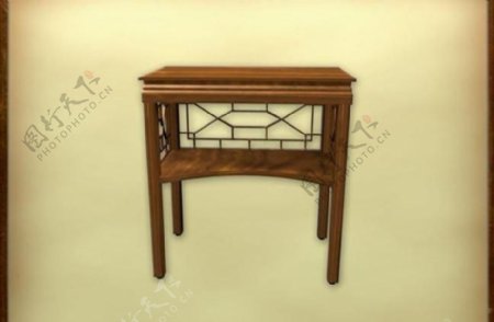 中国古典家具茶几0193D模型