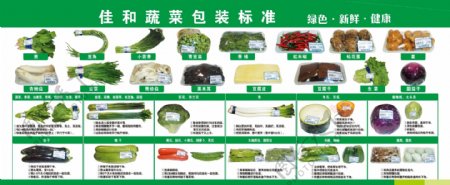 蔬菜包装标准展板图片