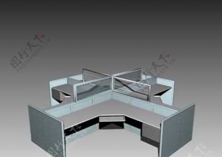 办公桌3D办公家具模型20080918更新40