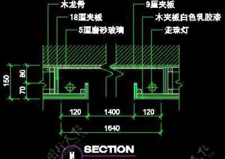 二居室实例现代简约场景cad详图A3例40