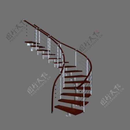 室内设计楼梯3d素材3d装修模板25