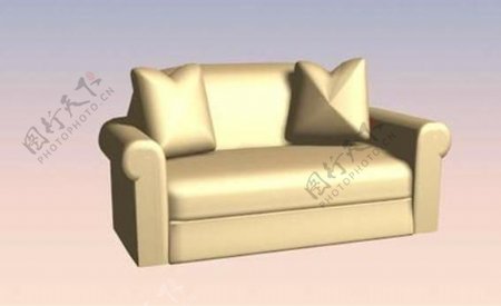 当代现代家具沙发3D模型B039