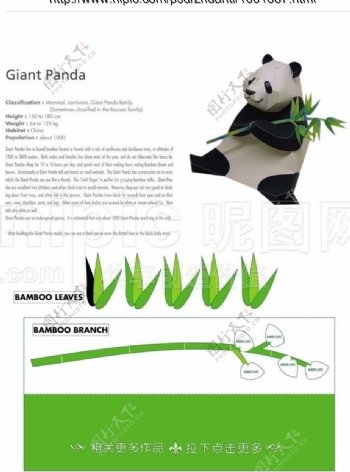熊猫纸模图片