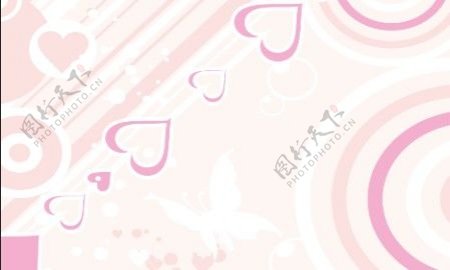 粉色名片背景图