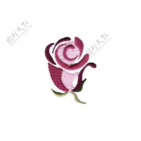 绣花植物花朵玫瑰免费素材