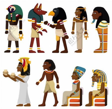 古老埃及图案矢量素材2