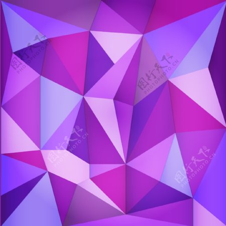 紫色立体背影