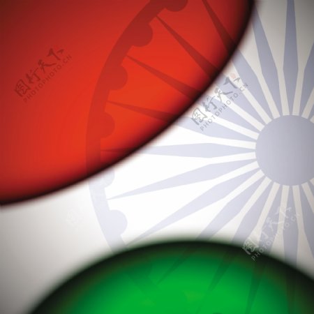 创意摘要印度国旗背景