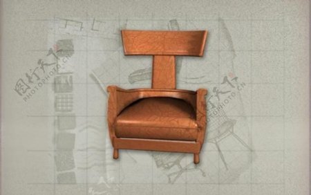 现代主义风格之椅子3D模型椅子030