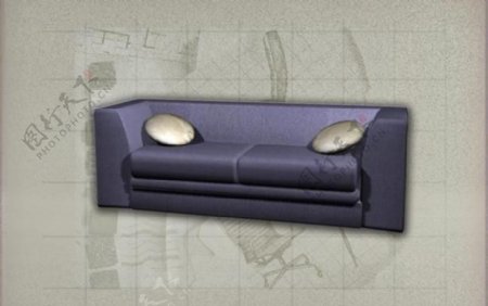 现代主义风格之沙发3D模型沙发005