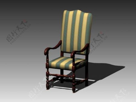 常用的椅子3d模型家具图片素材20
