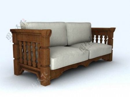 双人沙发3d模型沙发图片74