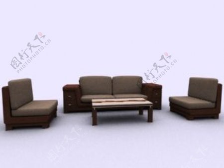 沙发组合3d模型家具3d模型15