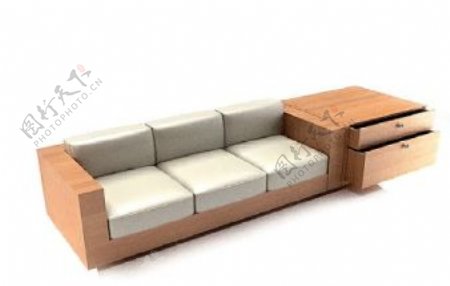 多人沙发3d模型家具图片46