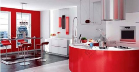 现代家居厨房3d模型图片