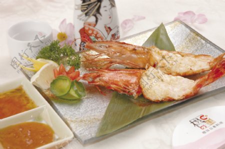 日本料理铁板大虾