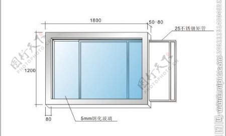不锈钢橱窗墙面固定式图片