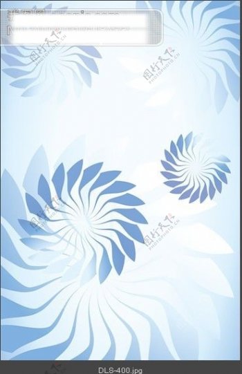 蓝色花纹玻璃移门图片大全编号DLS400