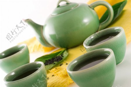青瓷茶具绿瓷茶具