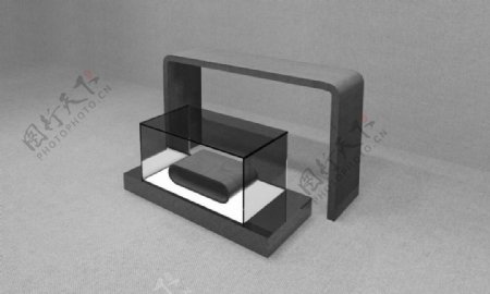 展柜柜台3d模型图片