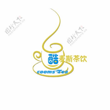 奶茶店logo设计图片