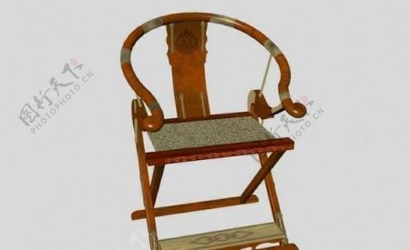 明清家具椅子3D模型a004