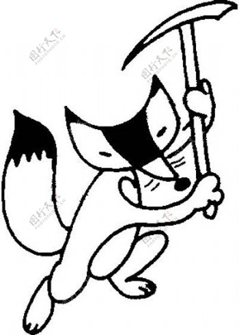 位图动物狐狸可爱卡通色彩免费素材