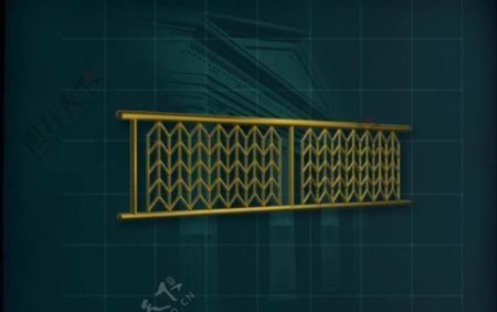 装饰构件之楼梯3D模型楼梯003