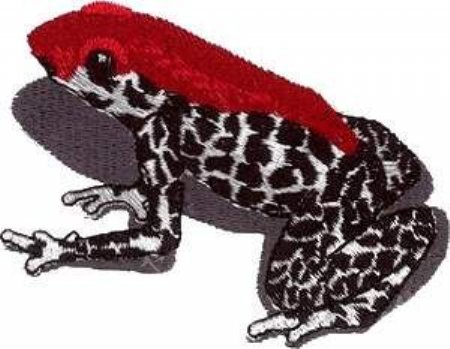 绣花动物青蛙斑点家纺免费素材