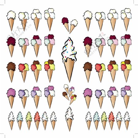 冰淇淋矢量素材eps图片