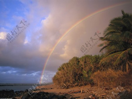 夏威夷彩虹图片