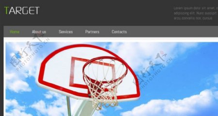 篮板目标信息介绍网页模板
