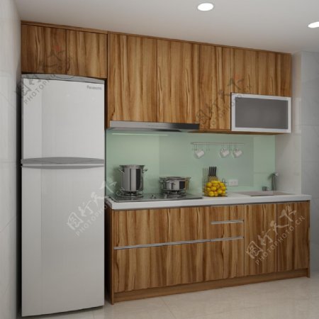 厨房3D设计图片