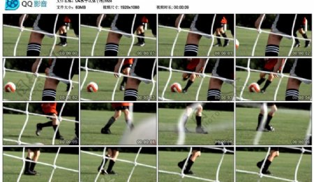 踢足球守门高清实拍视频素材图片
