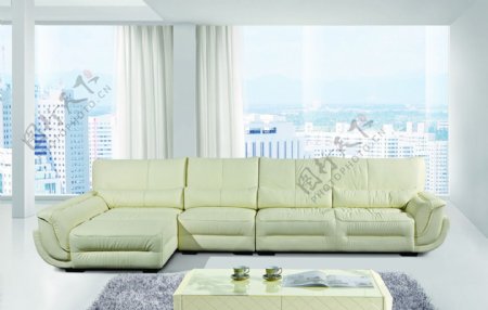 绿色沙发素材