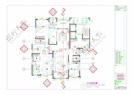 新河湾施工图cad施工素材