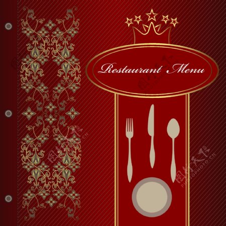 餐厅菜单设计矢量素材