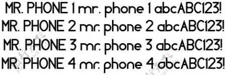 手机先生的字体