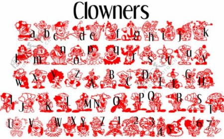 clowners字体