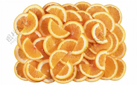 堆在一起的柠檬切片清晰图片水果