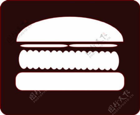 汉堡图标剪贴画