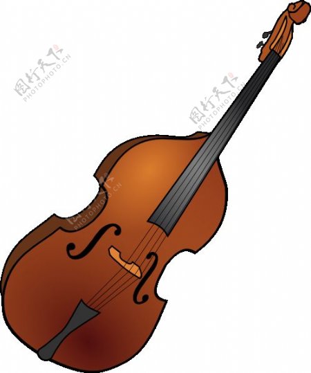 低音提琴的剪贴画