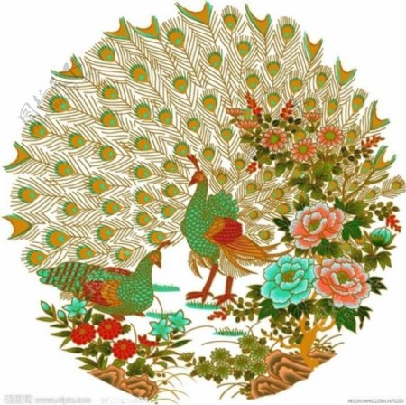 陶瓷金孔雀