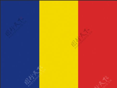 矢量罗马尼亚国旗