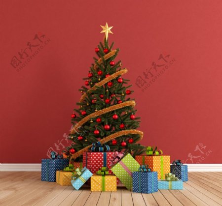 圣诞树圣诞礼物图片