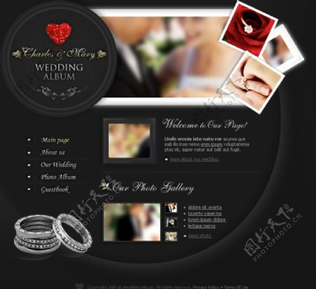 国外婚庆珠宝首饰酷站网页设计图片