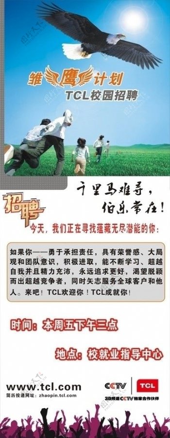 TCL招聘海报图片