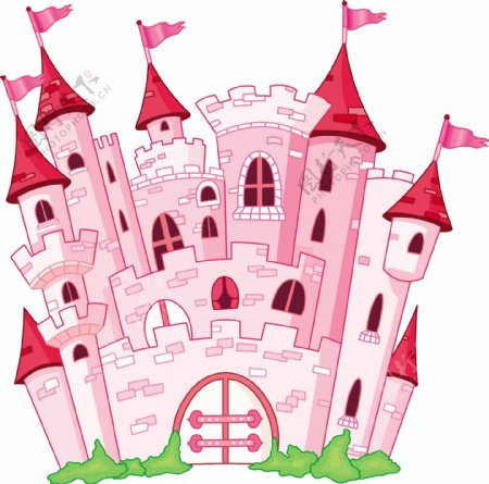 粉色可爱城堡图片