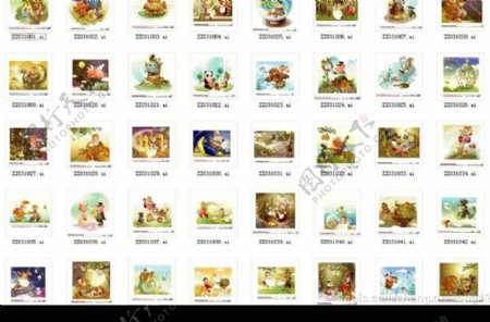 韩国卡通儿童系列50张图片
