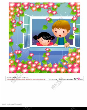 韩国卡通儿童图片